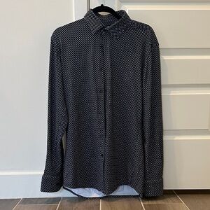 Hugo Boss Black and White Button Down Shirt